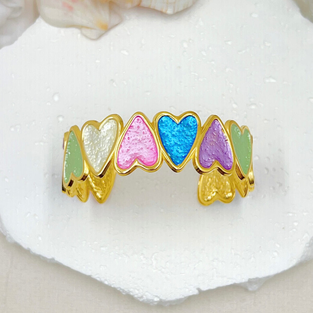 Heart bracelet multi