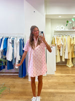 Pink polka dress