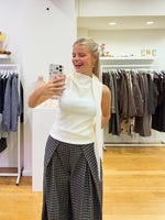 Classy top & scarf crème