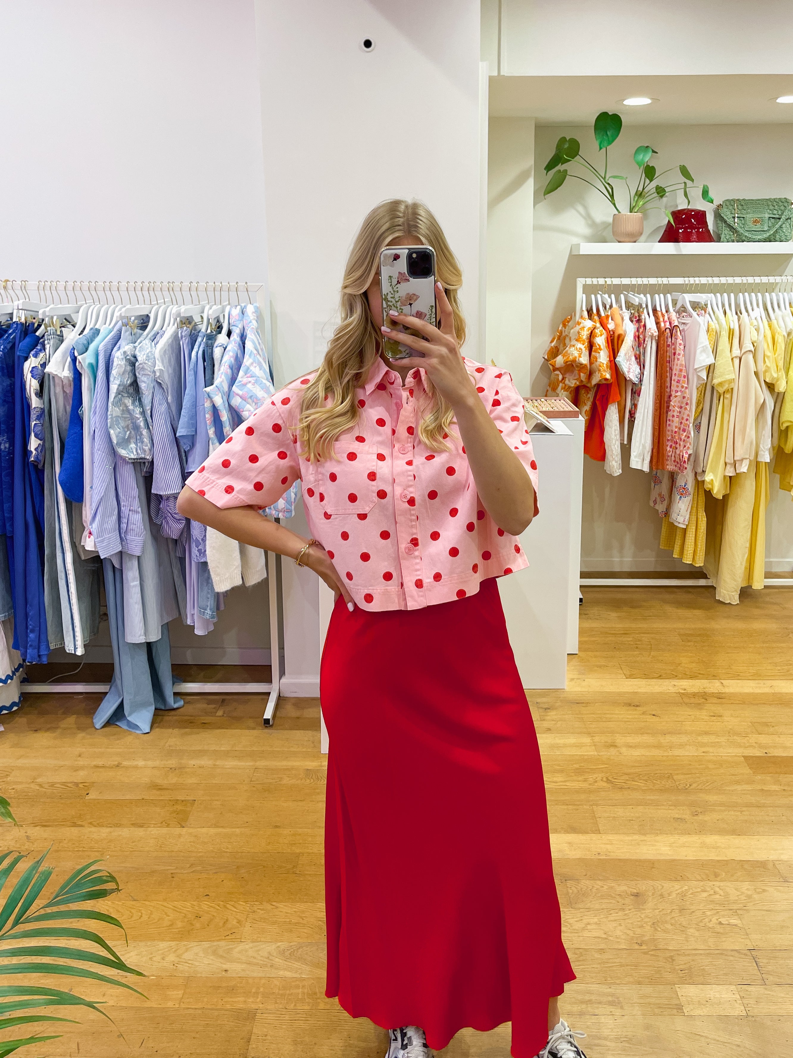 Jeans top polca dots