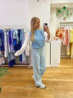 Debardeur mohair sky blue