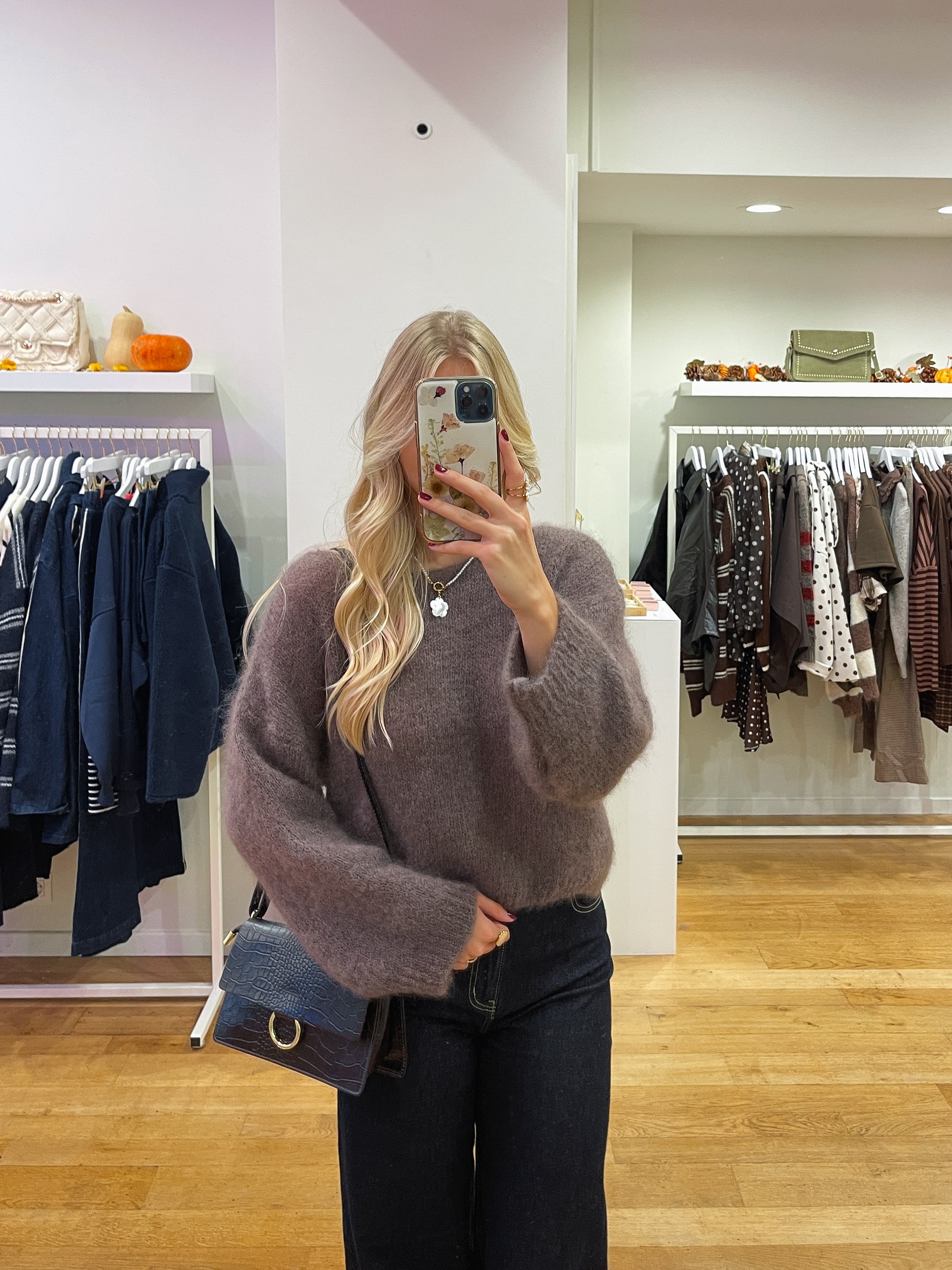 Mohair sweater taupe