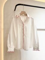 White chemise + red details