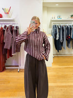 Zipper sweater coco bordeaux