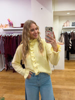 Yellow sweater details