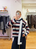 Cosy sweater & scarf navy