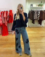 Mohair navy sweater