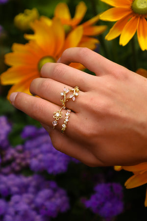 Pastel row ring