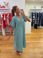 Vichy green dress