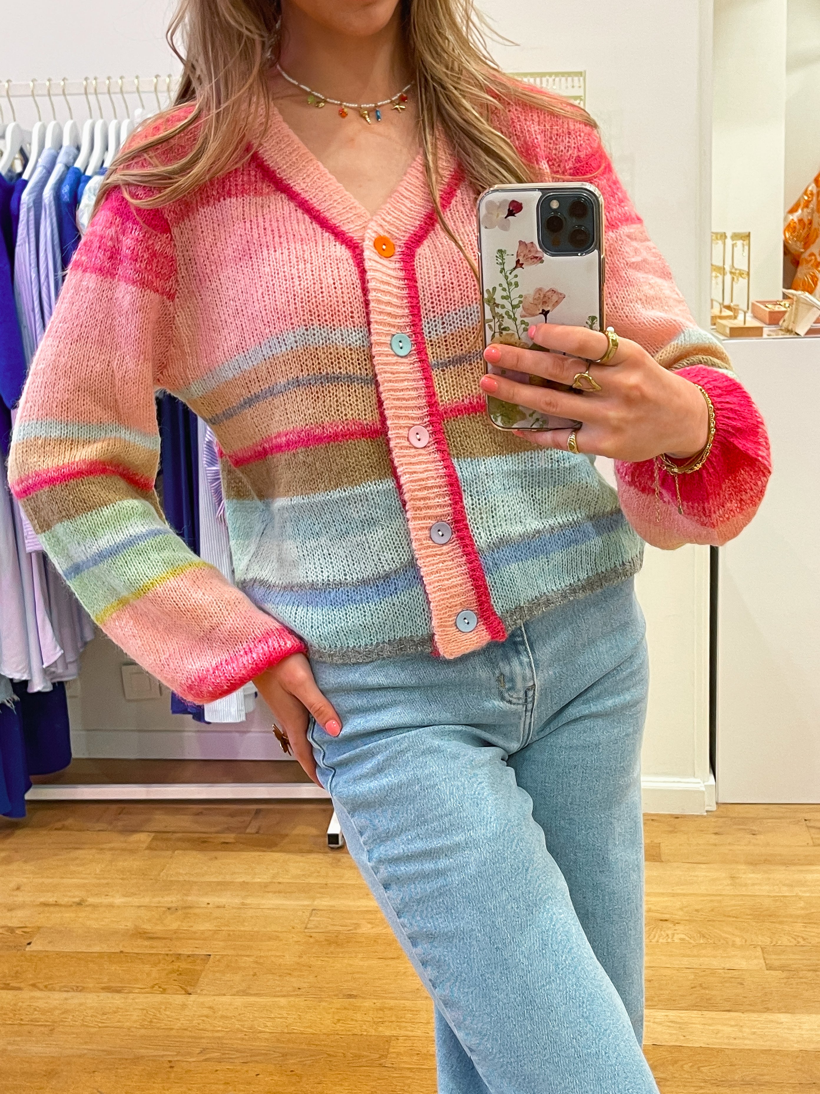 Rainbow cardigan