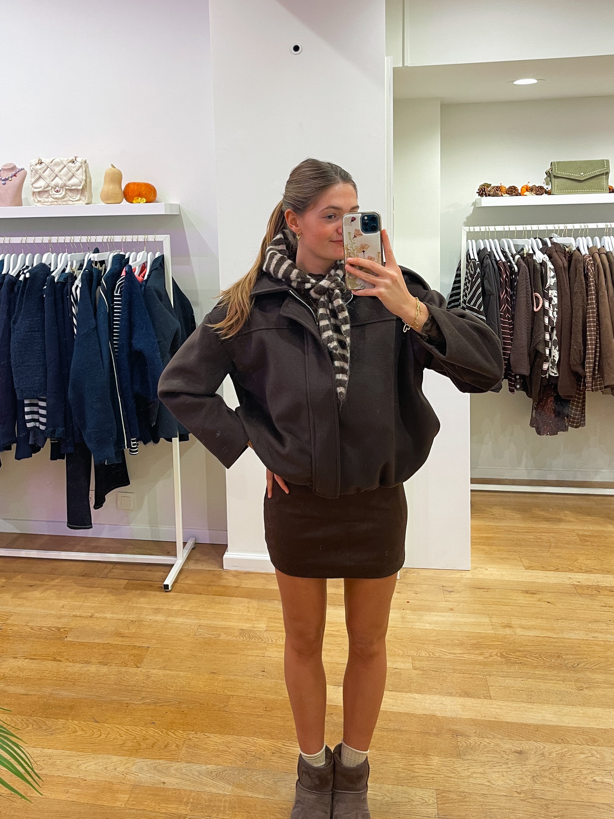 Soft lisa jacket brown