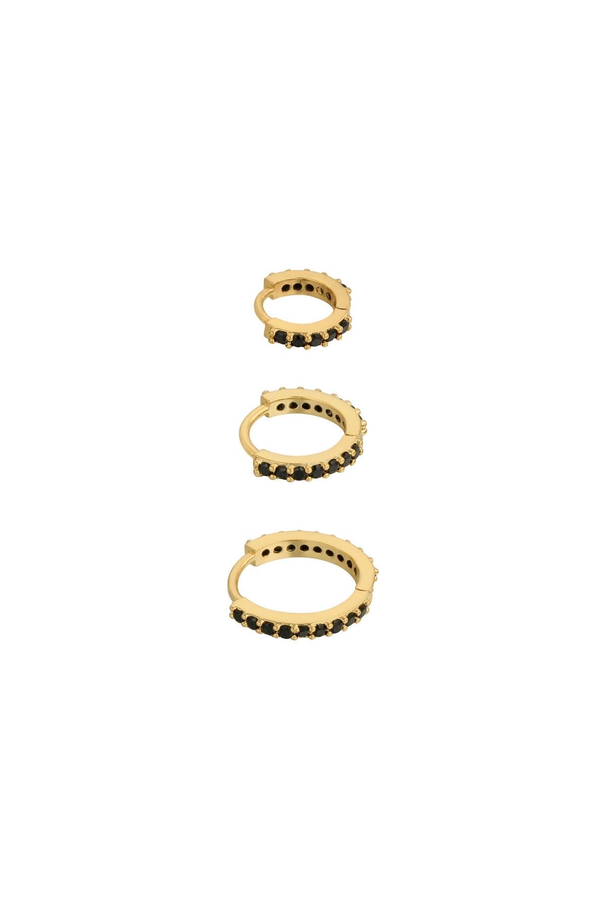 Set of circles black