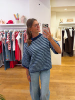 Halter sweater stripes