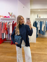 Open blazer navy