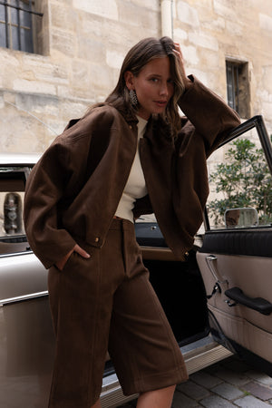 Suède jacket brown PRE-ORDER