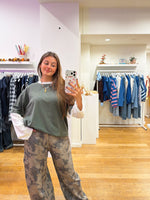 Kaki sporty tee