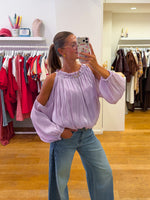 Fancy blouse lila