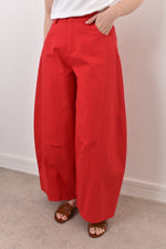 Red balloon pants