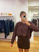 Longsleeve brown and bordeaux