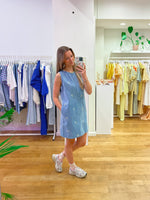 Jeans dress flowers