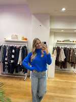 Soft colle longsleeve kobalt