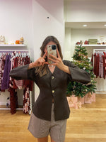 Brown lined blazer