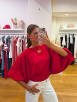 Lizzy blouse red