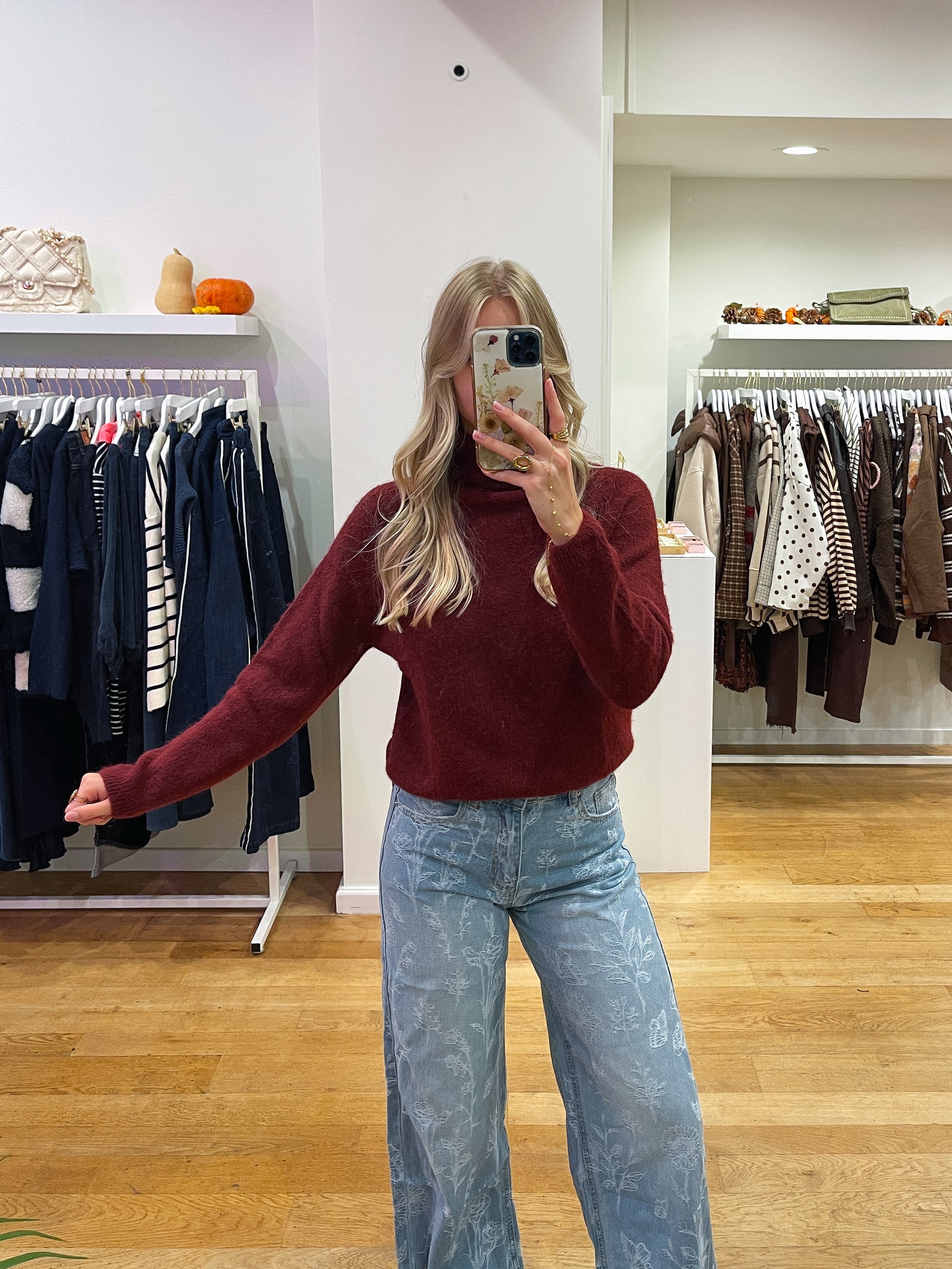 Colle longsleeve bordeaux