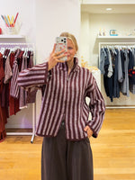 Zipper sweater coco bordeaux