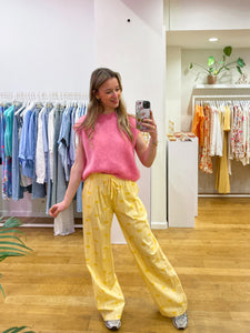 Bow pants yellow