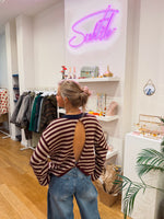 Open back sweat stripes