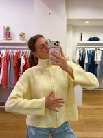 Zipper sweater yellow