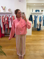 Jeans jacket pink