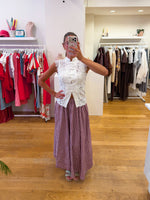 Vichy skirt bordeaux