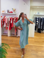 Vichy green dress