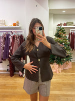 Brown lined blazer