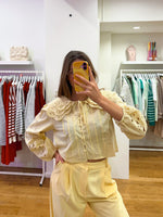 Yellow embroidery chemise