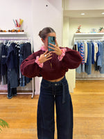 Cutie girl sweater bordeaux