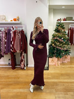 Purple long dress