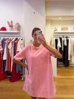 Jeans dress pink