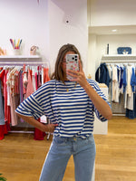 Heart tee kobalt
