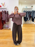 Brown balloon jeans