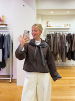 Brown checkerd jacket