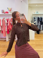 Brown kiara top longsleeve