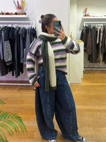 Cosy sweater & scarf lila