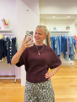 Lola shortsleeve Bordeaux