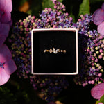 Champagne butterfly ring