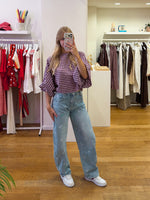 Lizzy blouse vichy purple