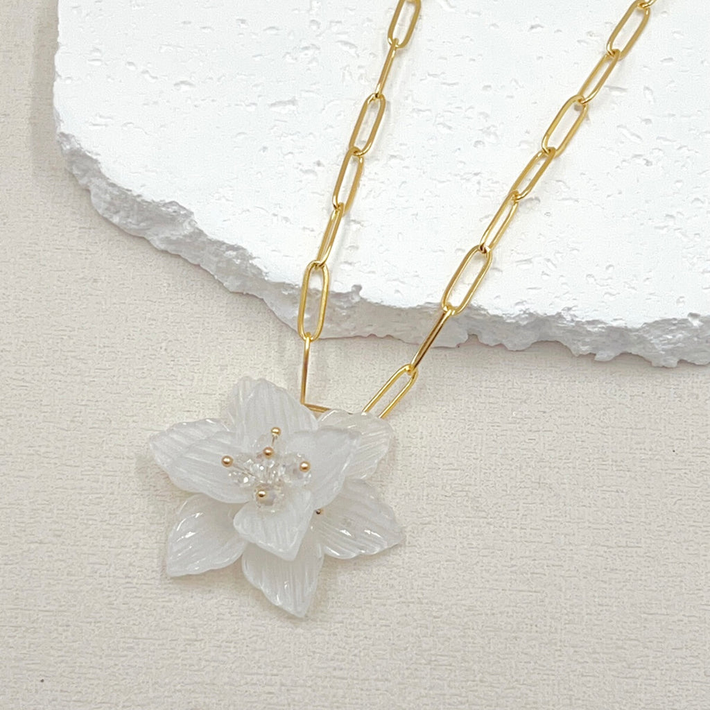 Funky flower white