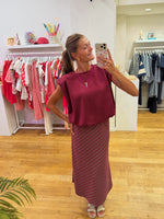 Skirt moment bordeaux